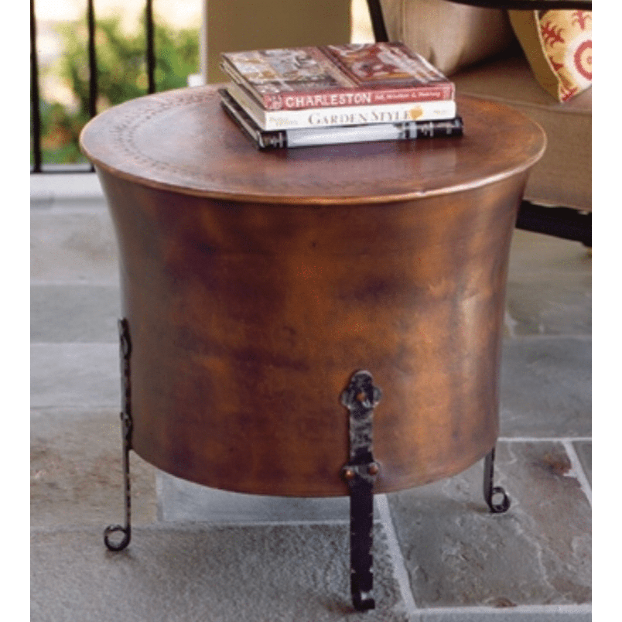 Copper Cauldron Side Table - Three Sizes - Our Boat House