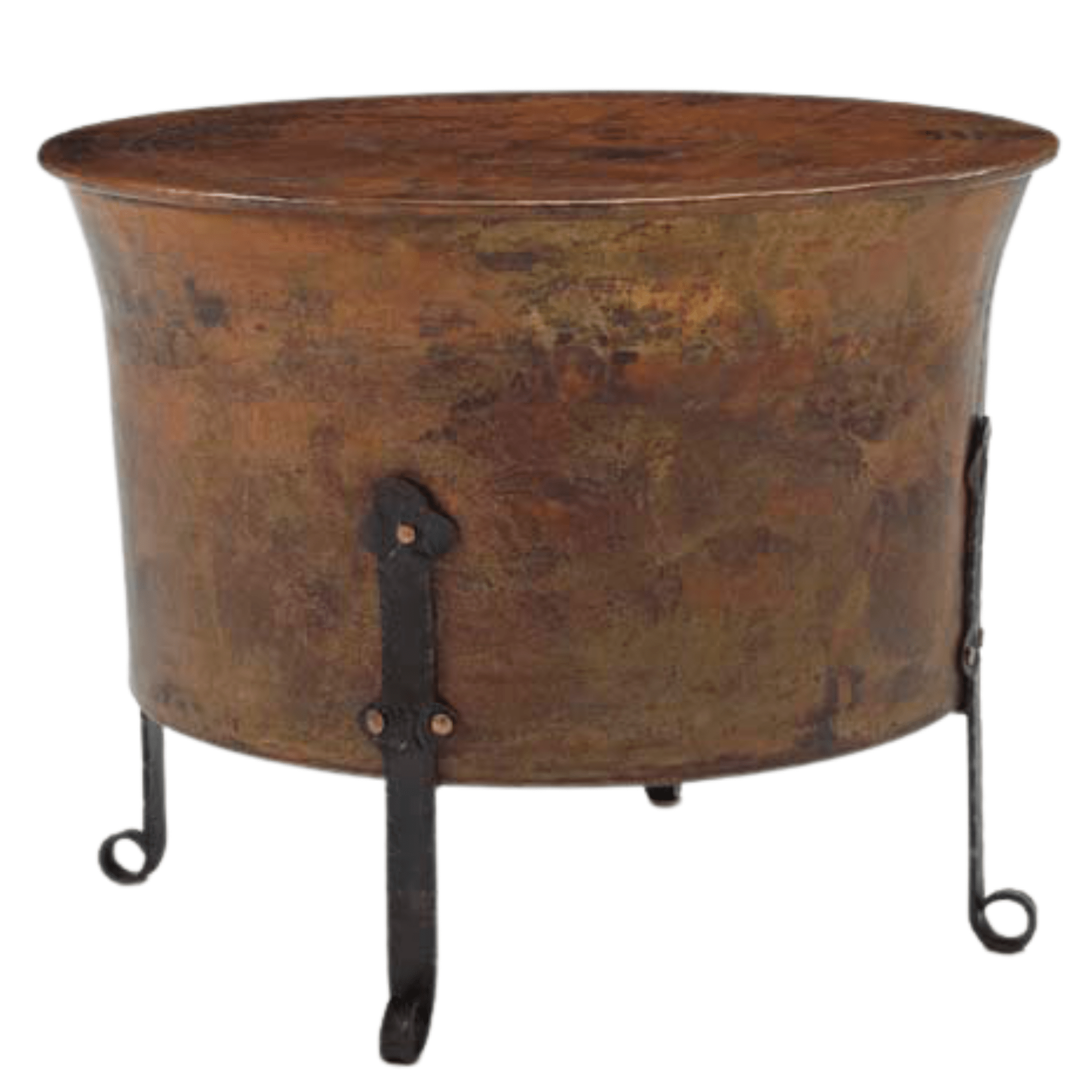 Copper Cauldron Side Table - Three Sizes - Our Boat House
