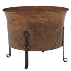Copper Cauldron Side Table - Three Sizes - Our Boat House