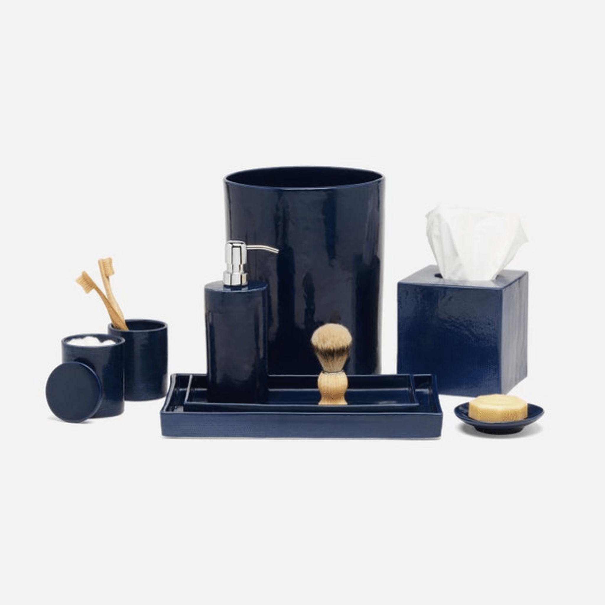 Cordoba Bath Accessories - Navy - Our Boat House
