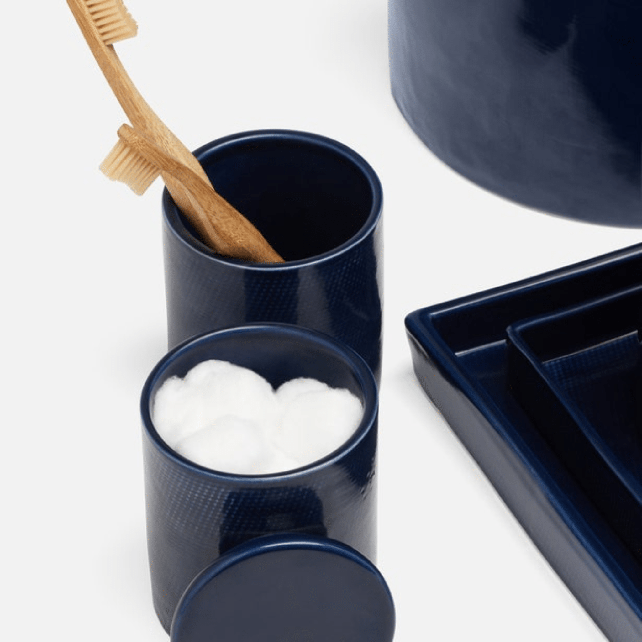 Cordoba Bath Accessories - Navy - Our Boat House