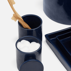 Cordoba Bath Accessories - Navy - Our Boat House