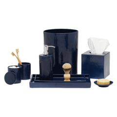 Cordoba Bath Accessories - Navy - Our Boat House