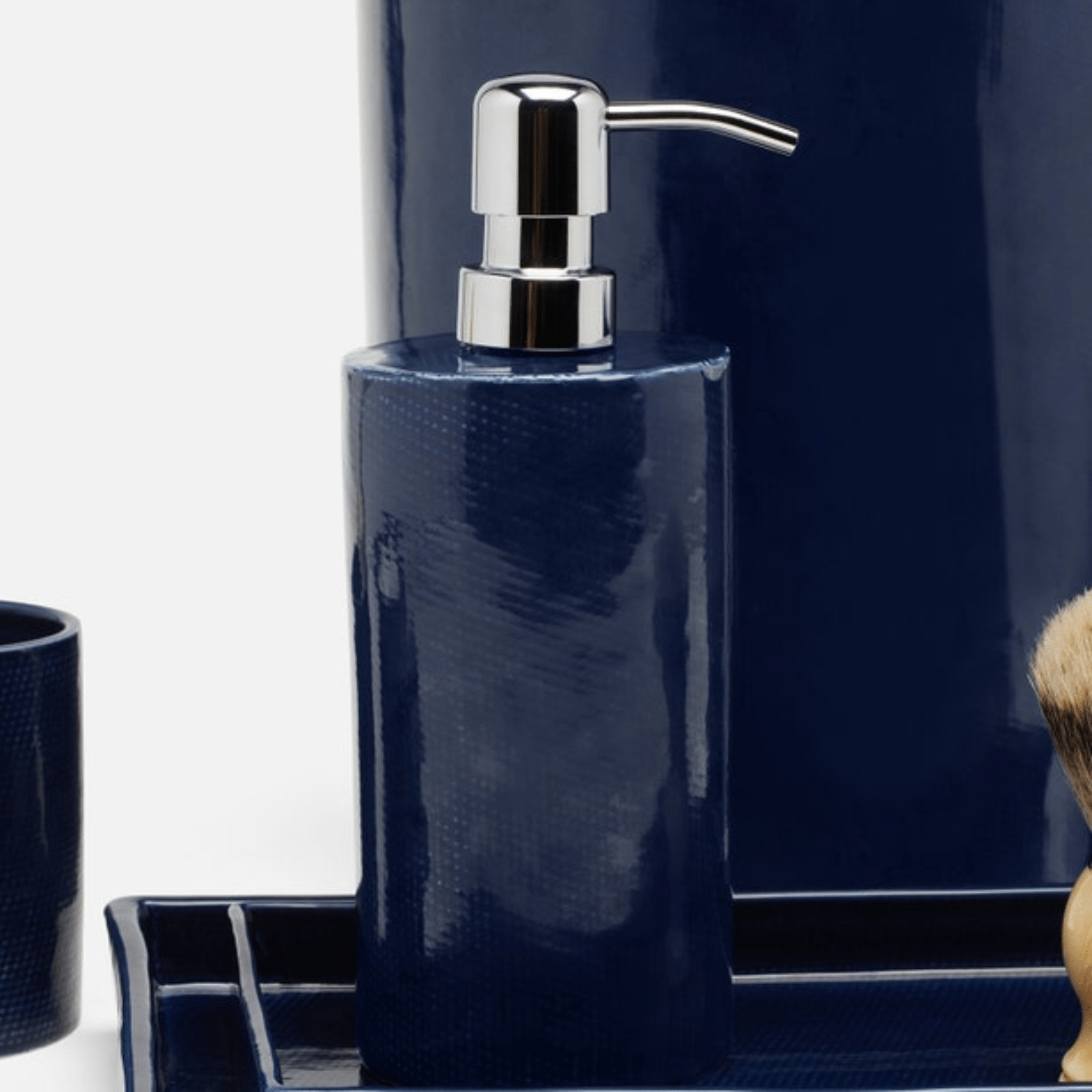 Cordoba Bath Accessories - Navy - Our Boat House