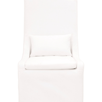 Coronado Slipcovered Dining Chair - Pearly White - Our Boat House