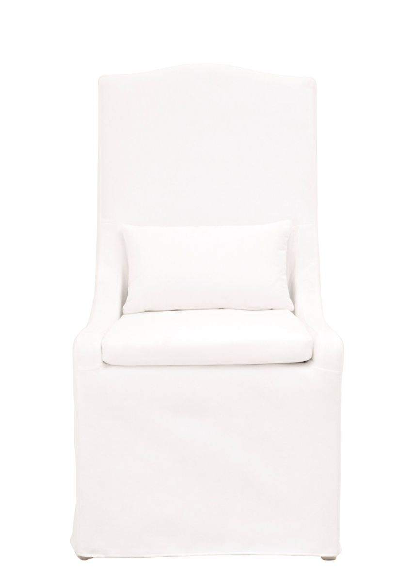 Coronado Slipcovered Dining Chair - Pearly White - coastal inspired home furnishing