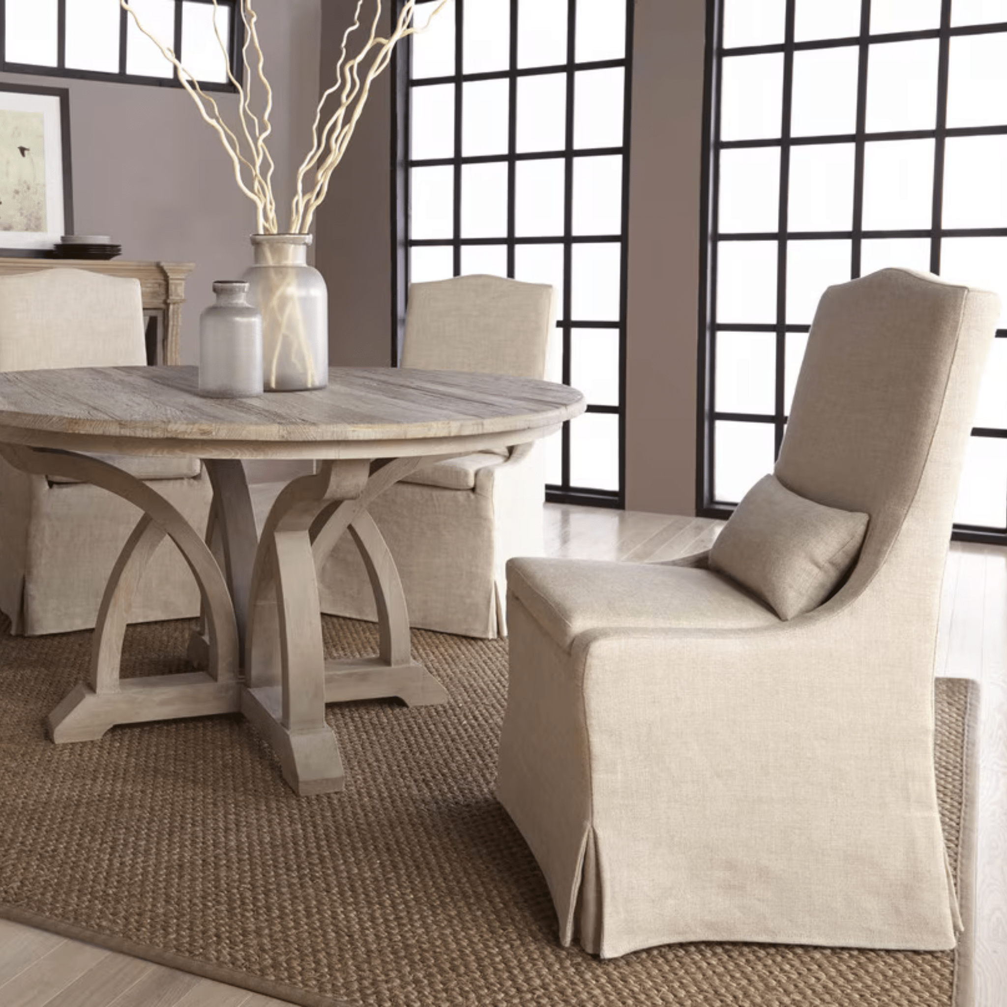 Coronado Slipcovered Dining Chair - Wheat - Our Boat House