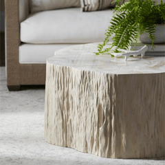 Cota Fossilized Clam Coffee Table - Our Boat House
