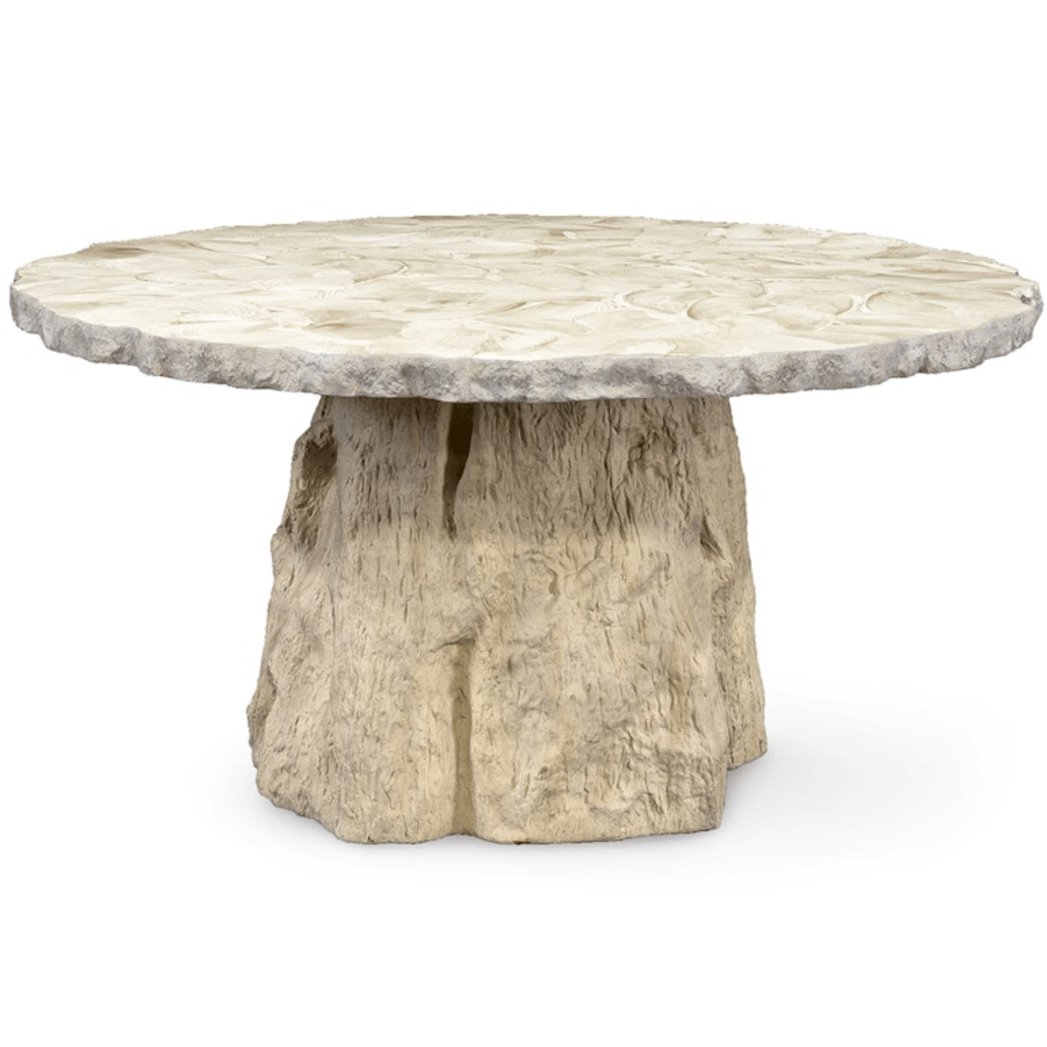 Cota Fossilized Clam Dining Table - Our Boat House