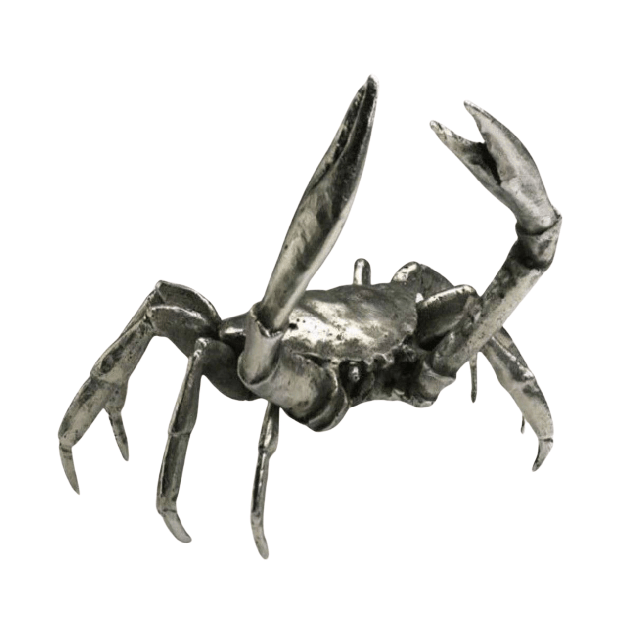 Crab (cast iron) in Silver Finish - Our Boat House