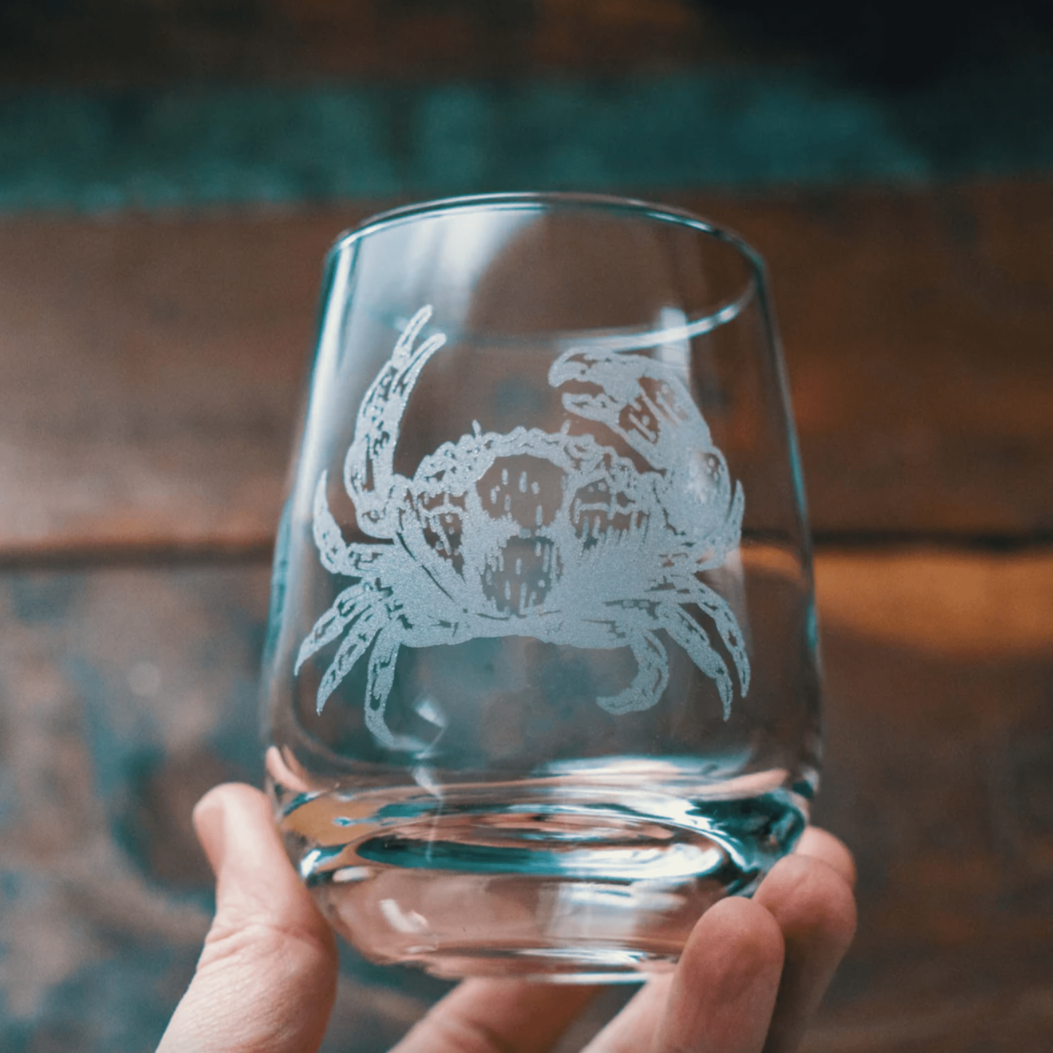 Crab Glassware Set of Six - Four Styles - Our Boat House