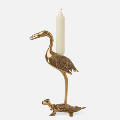 Crane Candle Holder - Our Boat House