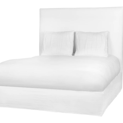 Croatia Slipcovered Tall Bed - CA King - Our Boat House