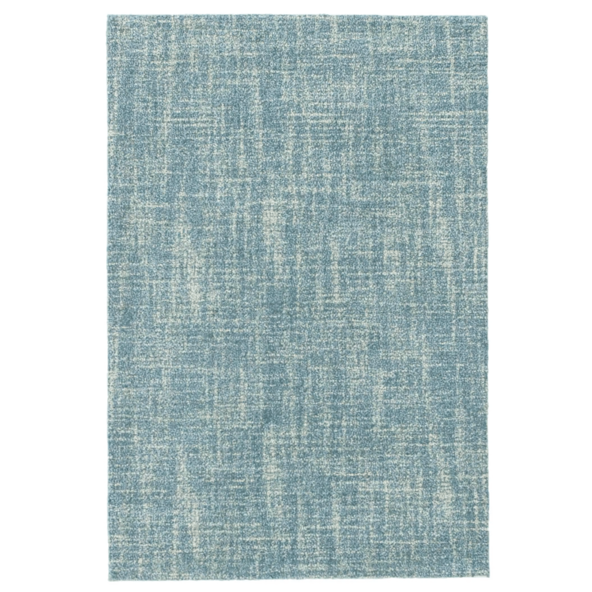 Crosshatch Hand Micro Hooked Wool Rug - Aegean Blue - Our Boat House