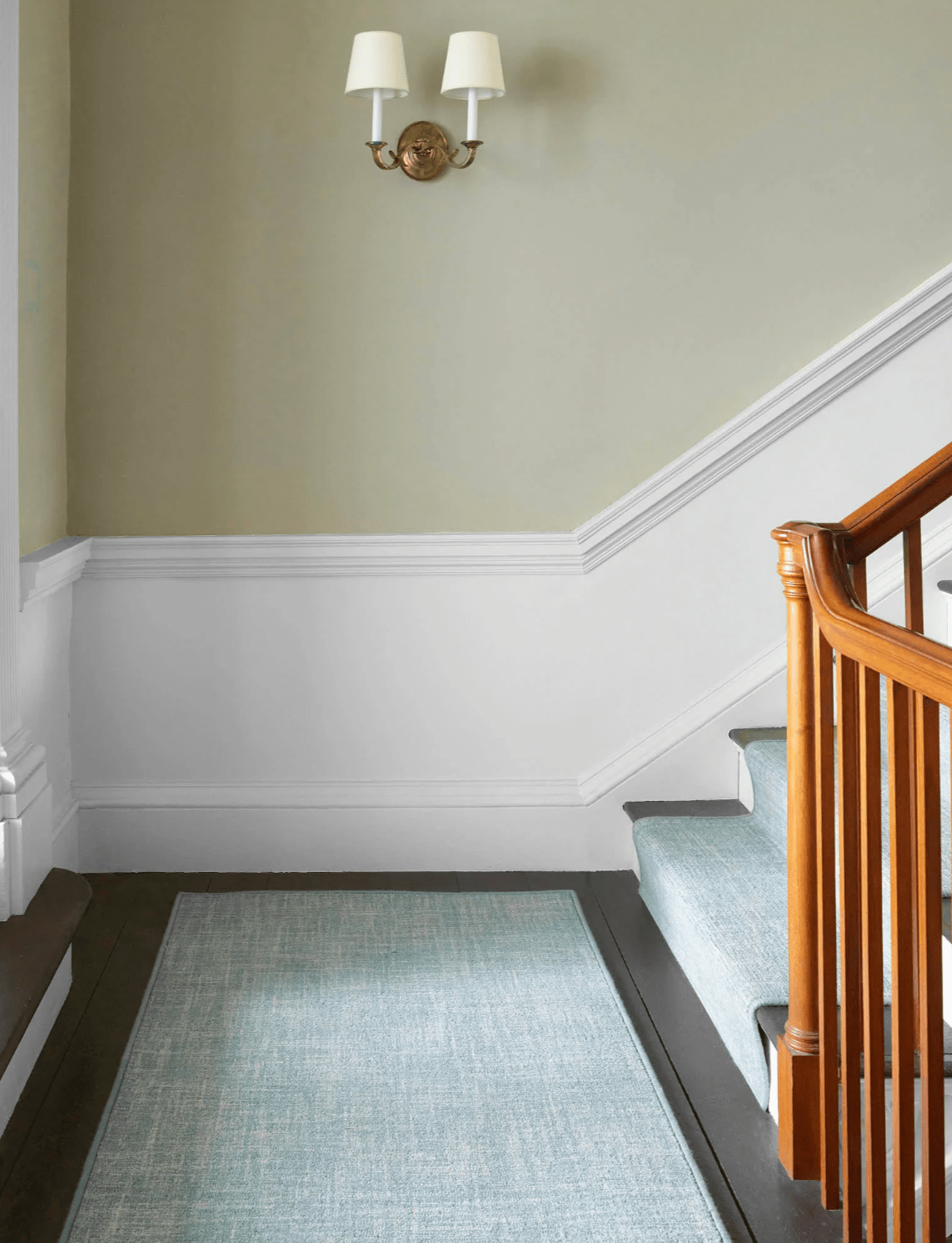 Crosshatch Hand Micro Hooked Wool Rug - Aegean Blue - Our Boat House