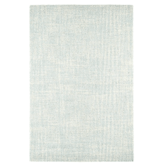 Crosshatch Micro Hooked Wool Rug - Sky Blue - Our Boat House