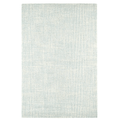 Crosshatch Micro Hooked Wool Rug - Sky Blue - Our Boat House