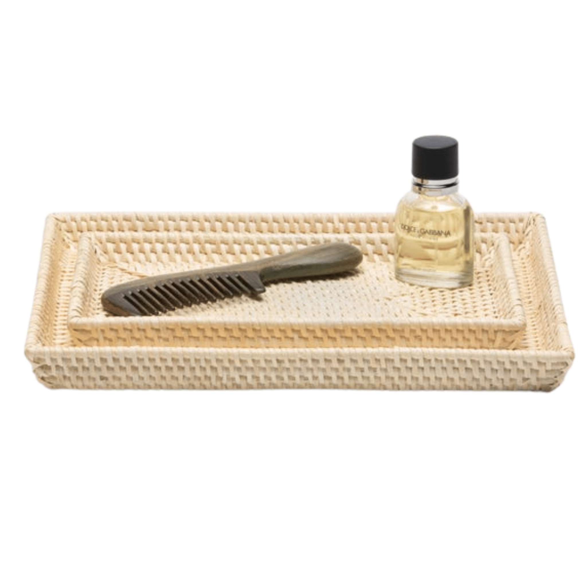 Dalton Bath Accessories - Cream Rattan - Our Boat House