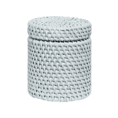 Dalton Bath Accessories - Light Gray Rattan - Our Boat House