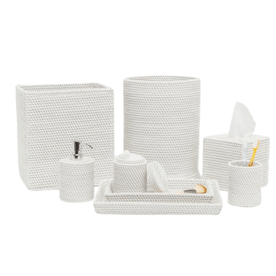 Dalton Bath Accessories - White - Our Boat House