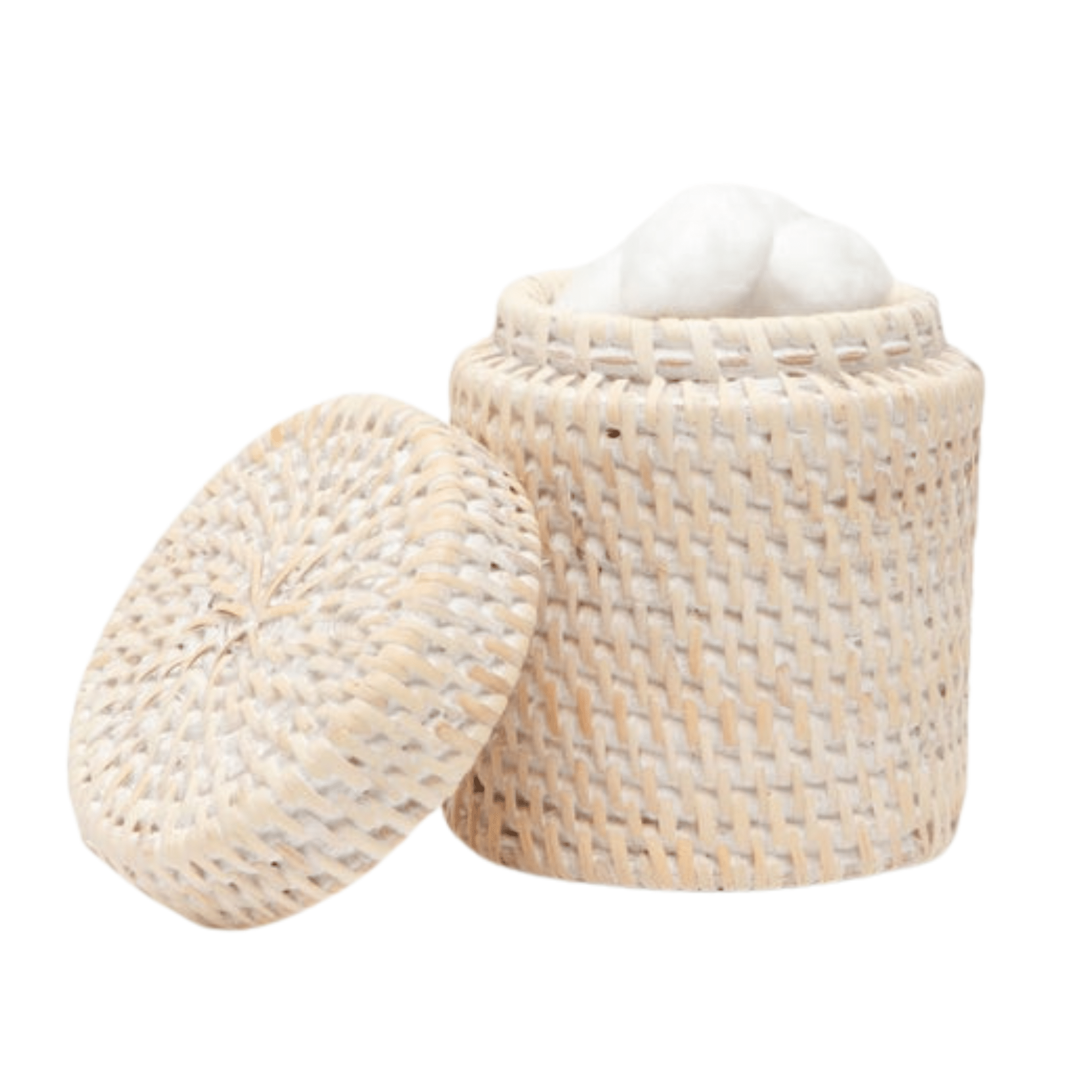 Dalton Bath Accessories - Whitewash Rattan - Our Boat House