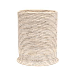 Dalton Bath Accessories - Whitewash Rattan - Our Boat House