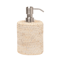 Dalton Bath Accessories - Whitewash Rattan - Our Boat House