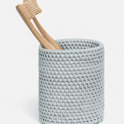 Dalton Bath Collection - Light Gray Rattan - Our Boat House