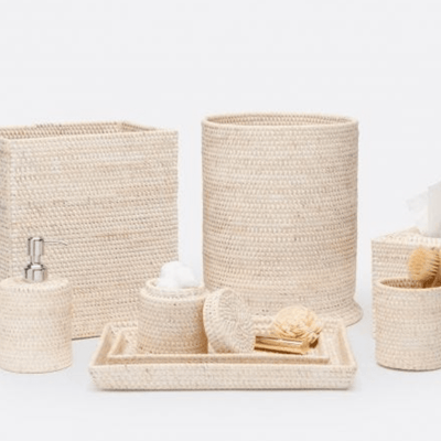 Dalton Bath Collection - Whitewash Rattan - Our Boat House