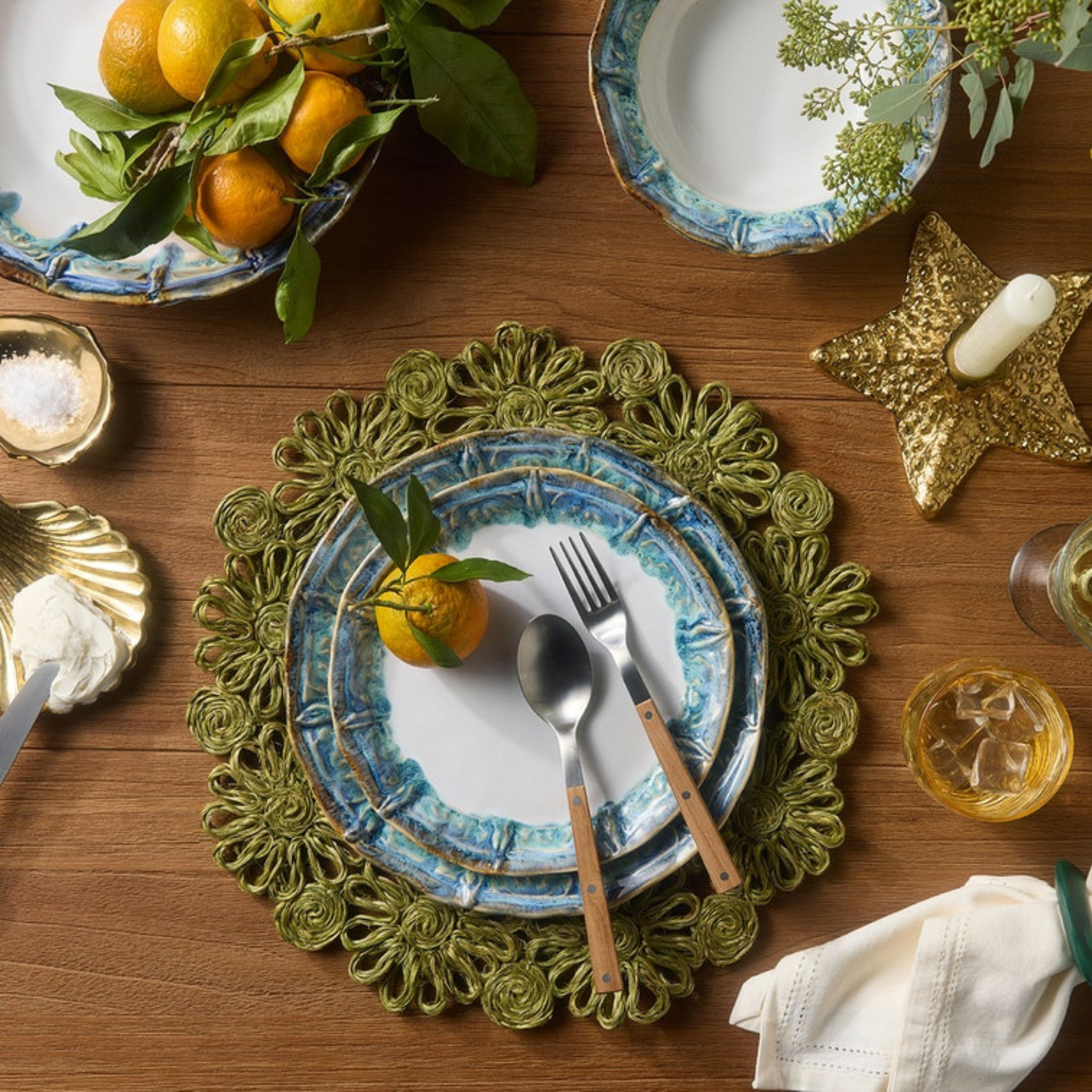 Delara Light Azure Dinnerware Collection - Our Boat House