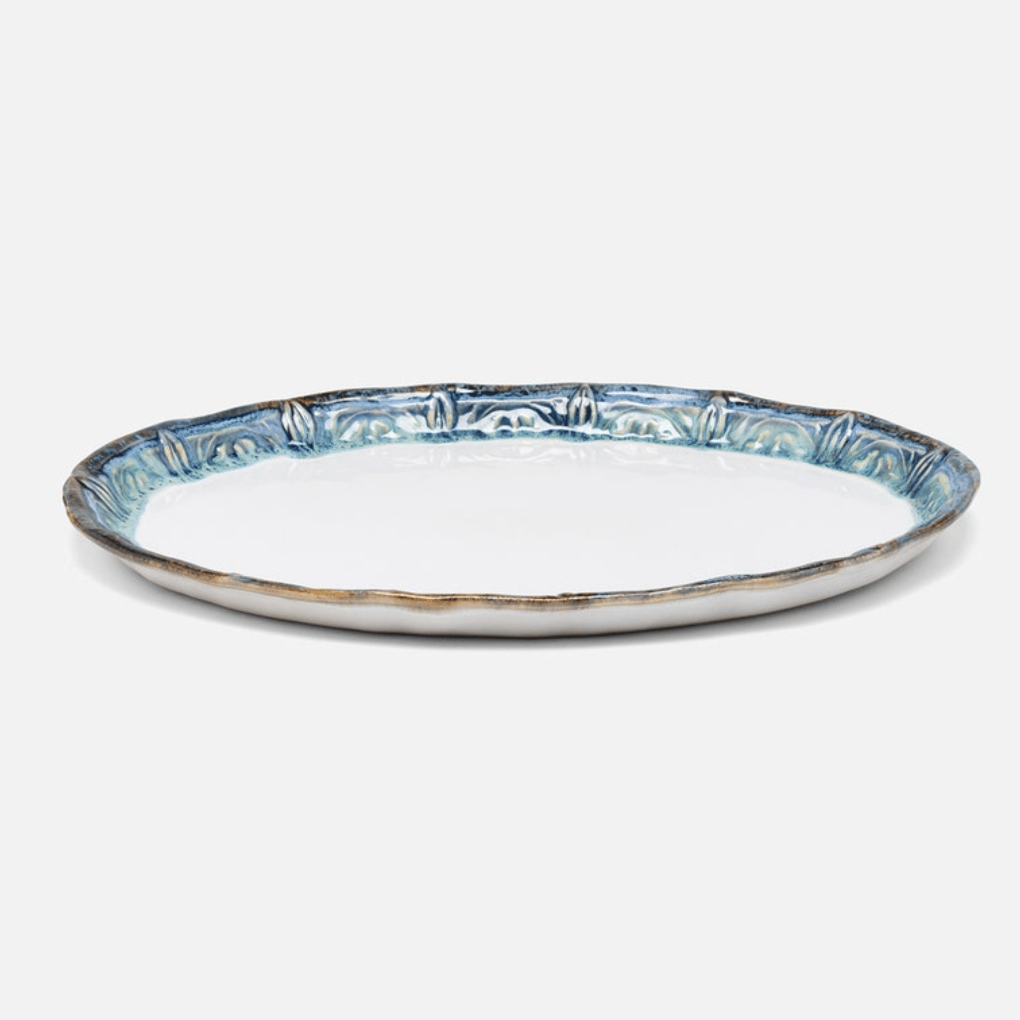 Delara Light Azure Serving Platter Set - Our Boat House
