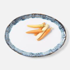 Delara Light Azure Serving Platter Set - coastal inspired home furnishing lifestyle