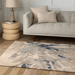 Delray Beach Coral Rug - Dark Blue - coastal inspired home furnishing