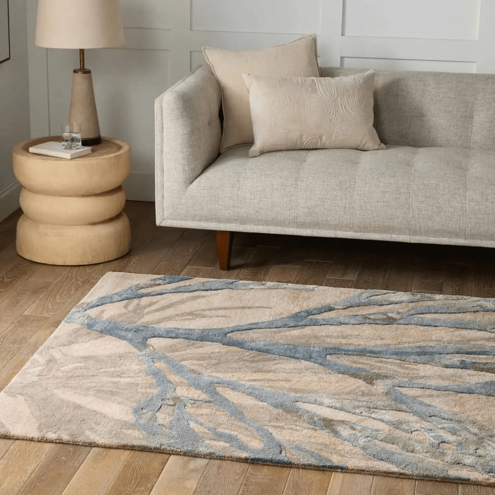 Delray Beach Coral Rug - Silver Blue - coastal inspired home furnishing lifestyle