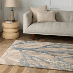 Delray Beach Coral Rug - Silver Blue - coastal inspired home furnishing lifestyle