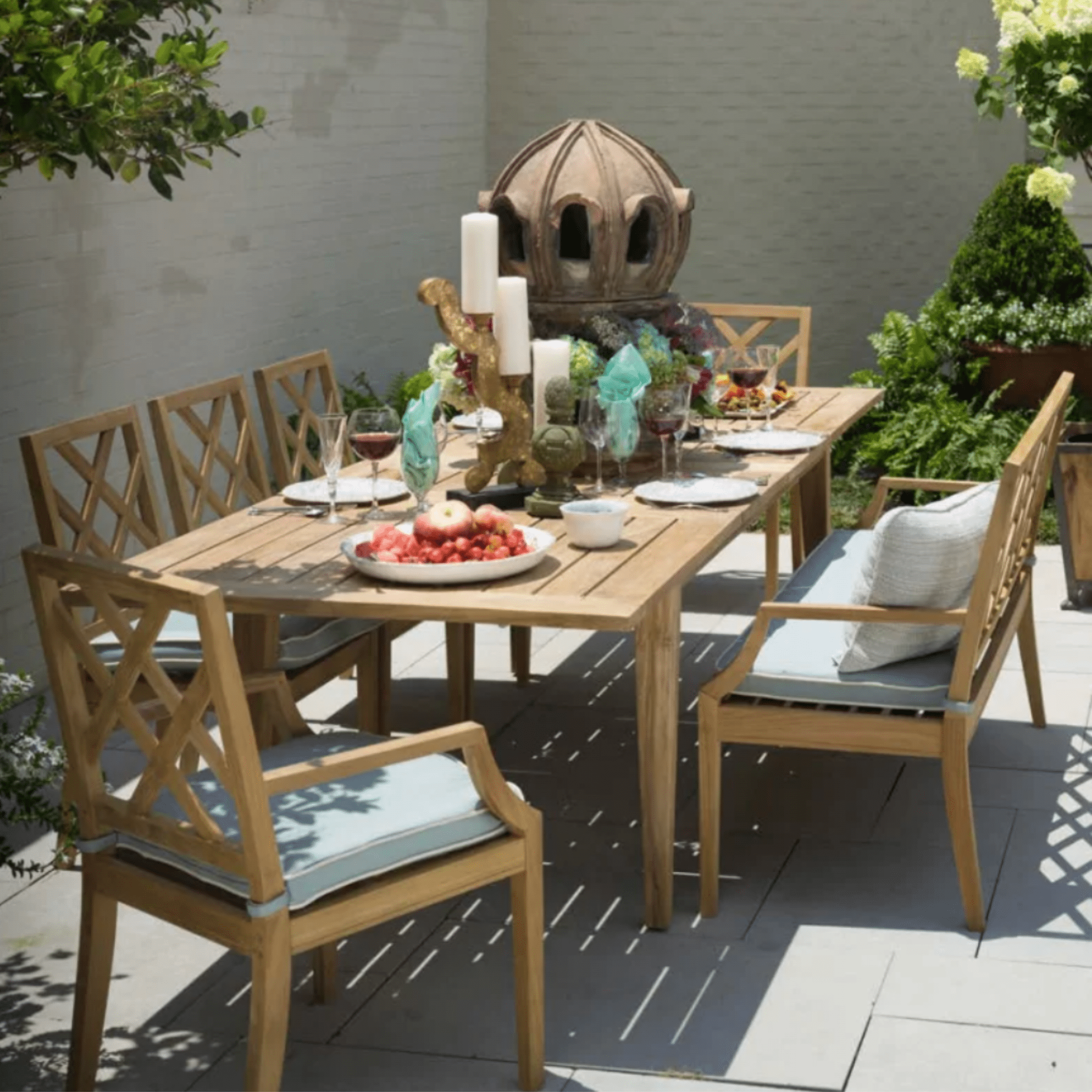Delray Teak Dining Arm Chair - Our Boat House
