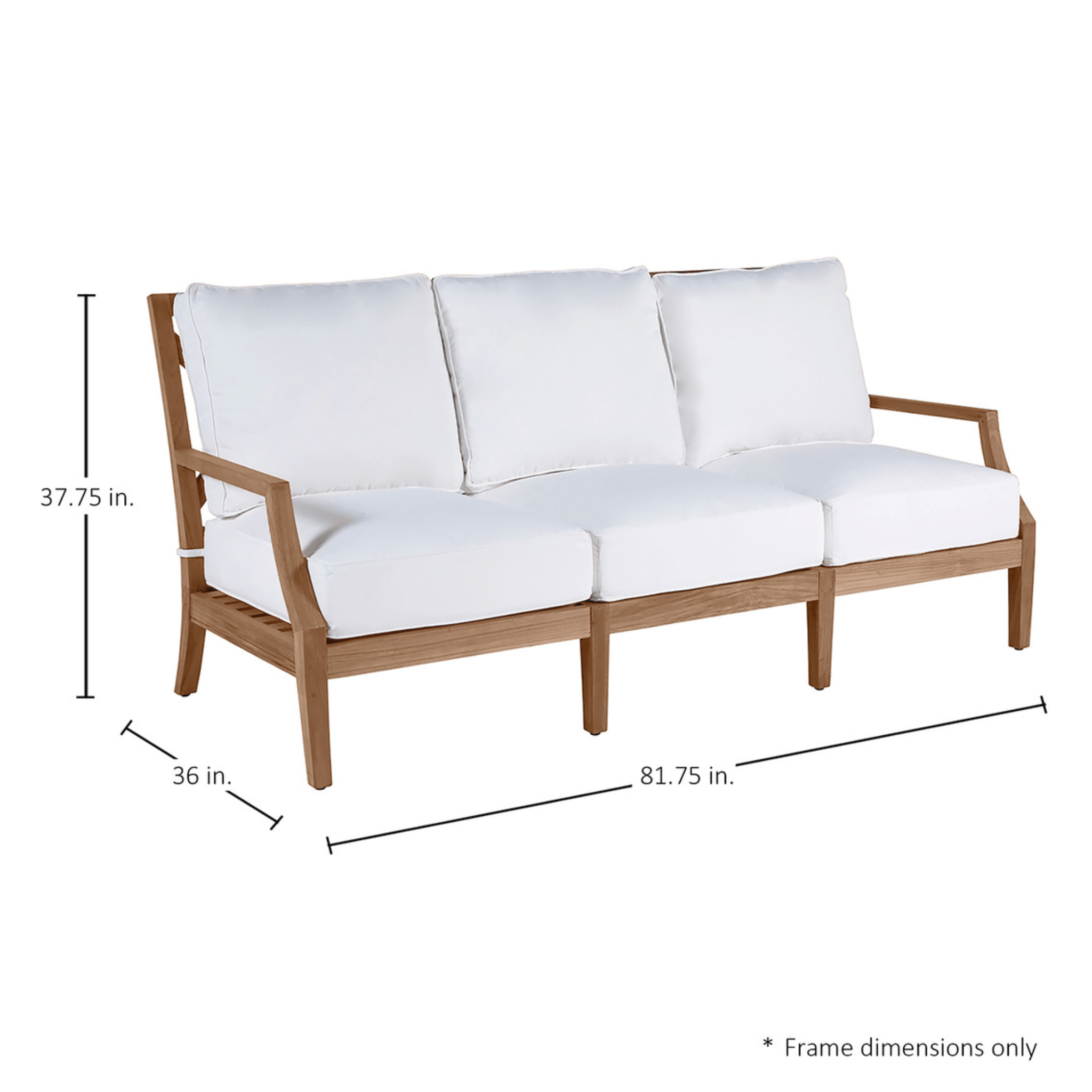 Delray Teak Sofa - Our Boat House