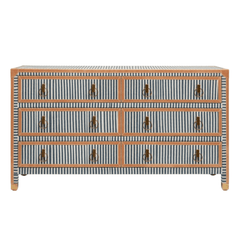 Denby Striped Canvas Dresser - Large - Our Boat House