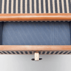 Denby Striped Canvas Night Table - Two Sizes - Our Boat House