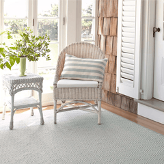 Diamond Indoor/Outdoor Rug - Light Blue & Ivory - Our Boat House