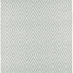 Diamond Indoor/Outdoor Rug - Light Blue & Ivory - Our Boat House