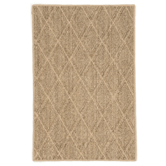 Diamond Woven Sisal Rug - Natural - Our Boat House
