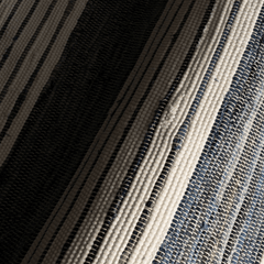Diora Denim Bohemian Striped Rug - Our Boat House