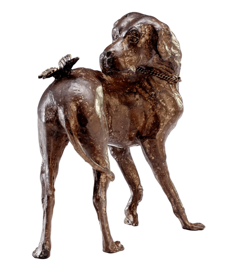 Dog & Butterfly Shelf Decor - Our Boat House