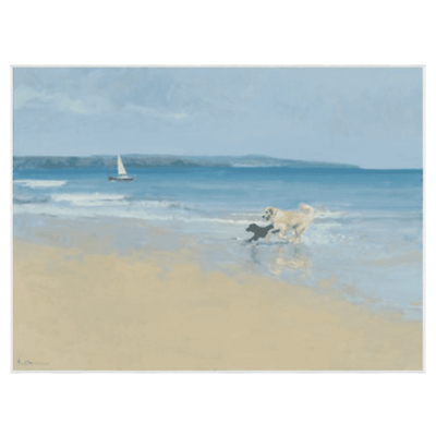 Dogs of Summer - Framed Giclee - Our Boat House