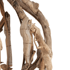 Driftwood Orb Chandelier - Our Boat House