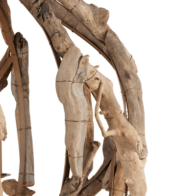 Driftwood Orb Chandelier - Our Boat House