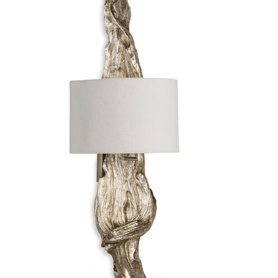 Driftwood Sconce - Ambered Silver Leaf - Our Boat House