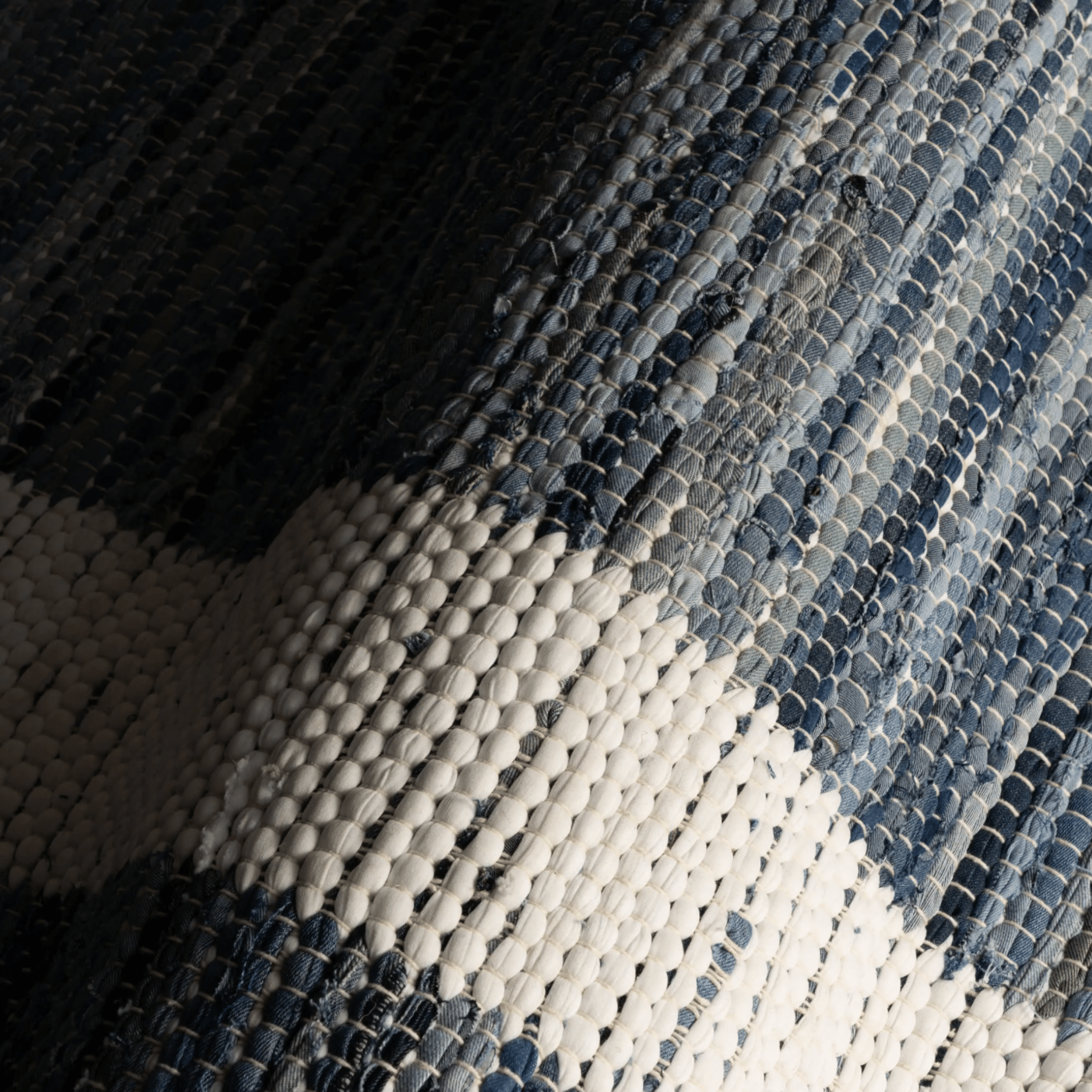Dymera Denim Bohemian Bordered Rug - Our Boat House