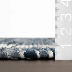 Dymera Denim Bohemian Bordered Rug - Our Boat House